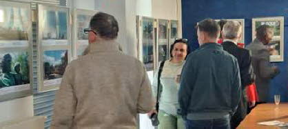Vernissage in Sven Hornaufs B�ro
