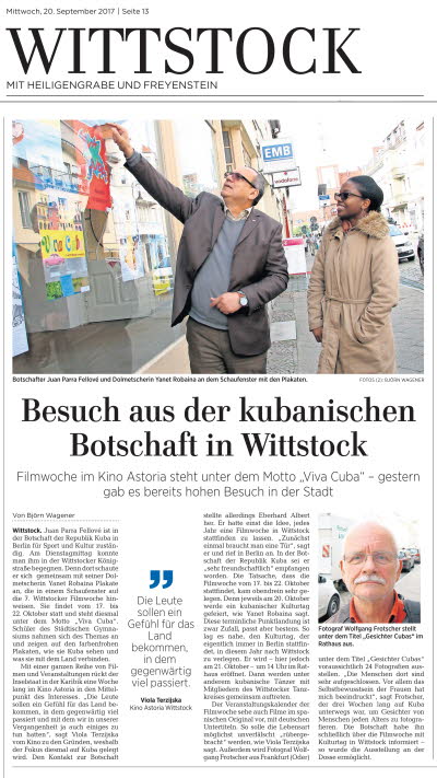 GESICHTER CUBAs in Wittstock (Dosse)